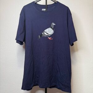 Staple Pigeon Bird Logo Navy Blue T-shirt Streetwear Skateboarding Size 2XL
